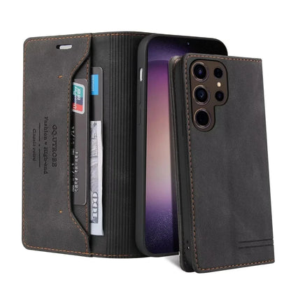 Flip Leather Case for Samsung Galaxy S26 S25 S24 Ultra S23 FE S22 S21 Plus A17 A37 A57 A15 A35 A55 A16 A56 A36 A14 A34 A54 bag