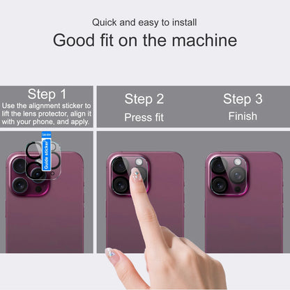 Camera Lens Glass For iPhone Duo Fold 2in1 Acrylic Glass Camera Protector Film Anti Fingerprint 9H Hardness HD Clear LS0013