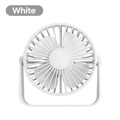 Mini USB Desktop Fan Portable 360° Adjustable Small Fan For Student Dormitory Computer Summer Gadget Home Desk Office