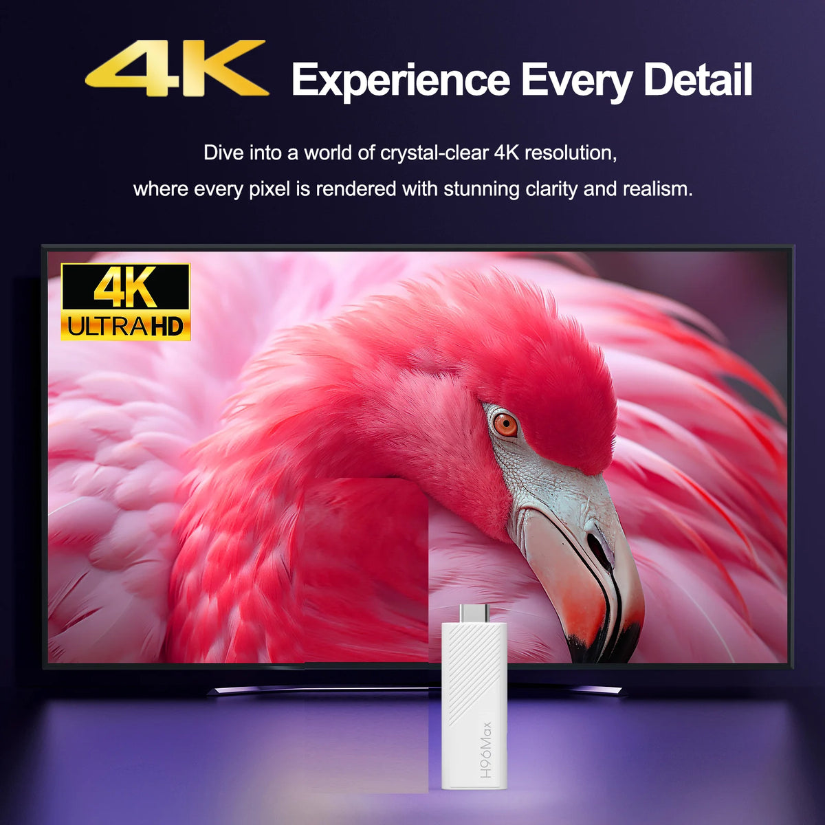 H96 MAX Android TV Stick Allwinner H313 with 2.4G Wifi 5G Wifi6 Dual Brand 8GB 16GB 4K 3D HDR Goole Voice Remote DC 5V 2A