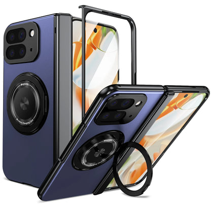 For Google Pixel 10 Pro Fold Case Luxury Armor Sanhelian Protective Shell With Magnetic Cover Finger Protective Film Funda
