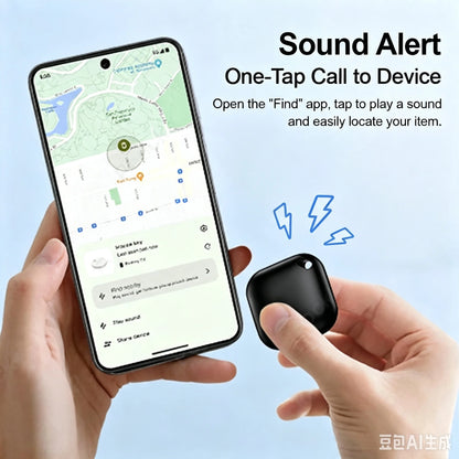 Mini GPS Tracker Compatible with Google Find Hub Device Smart Locator Pet Car Key Anti Lost GPS Track Finder For Android System
