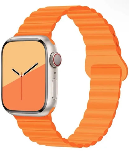 Magnetic Strap For Apple Watch Band 46mm 45mm 49mm 40mm 42mm 41mm Silicone Sport Bracelet iWatch Series Ultra 10 9 6 7 8 SE 44mm