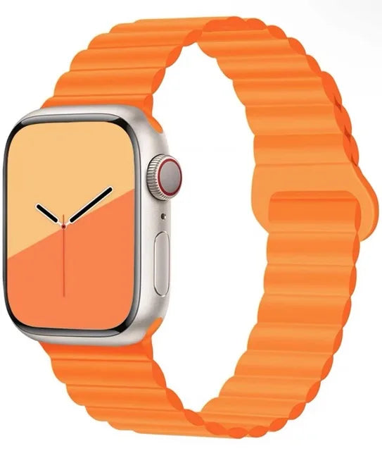 Magnetic Strap For Apple Watch Band 46mm 45mm 49mm 40mm 42mm 41mm Silicone Sport Bracelet iWatch Series Ultra 10 9 6 7 8 SE 44mm