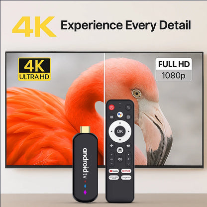 Amlogic S905l3 Android 14.0 H96 Max TV Stick Quad Core 4K Video WiFi Voice Assistant Remote 2GB 16GB Media Player Smart TV Box