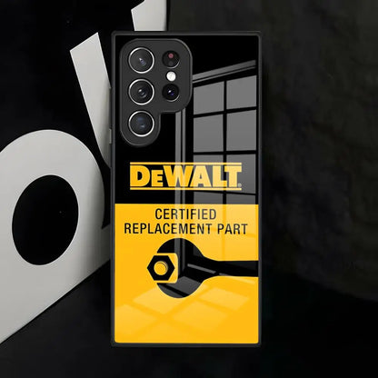 D-Dewalts-s Logo Phone Case For Samsung S26 S25 S24 FE S23 S22 S21 Plus S20 Ultra Note20Ultra Black Glass Cover