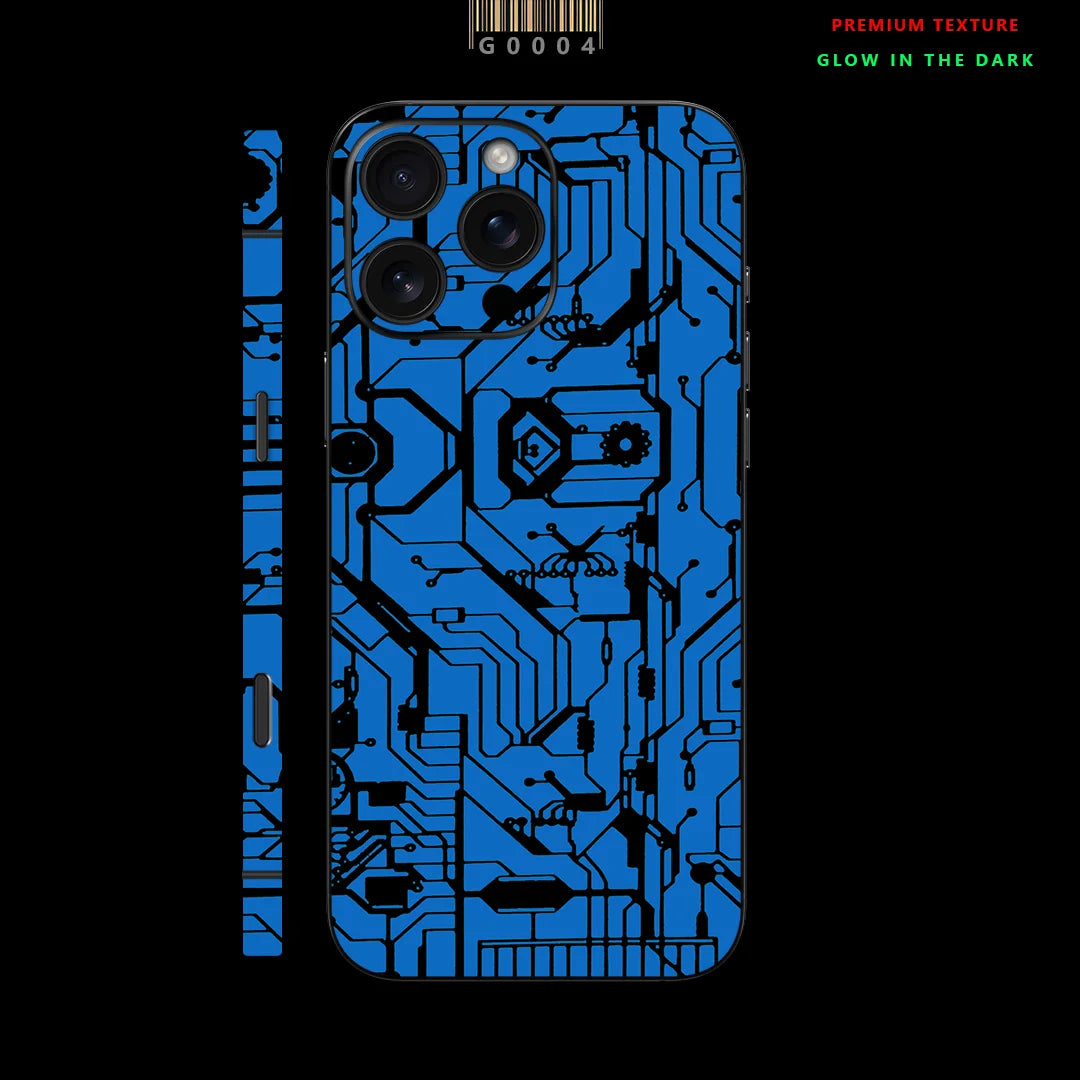 Luminous Back Skin Sticker  For iPhone 16 15 14 Pro Max Glowing at night For iPhone 16ProMax Back Flim