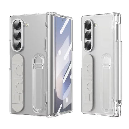 Wristband Holder Hinge Case For Samsung Galaxy Z Fold 8Ultra 8 7 6 5 4 3 5G With Pen Slot S Pen Screen Protector Film Protect