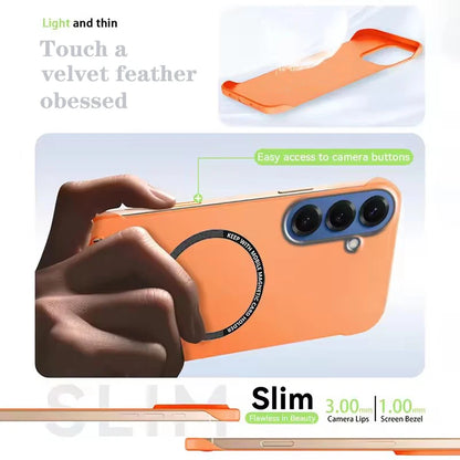 Magnetic Slim Case for Samsung S26 S25 S24 S23 S22 S21 S20 FE Plus Note 20 Ultra Frameless Matte Hard PC Cover Shockproof