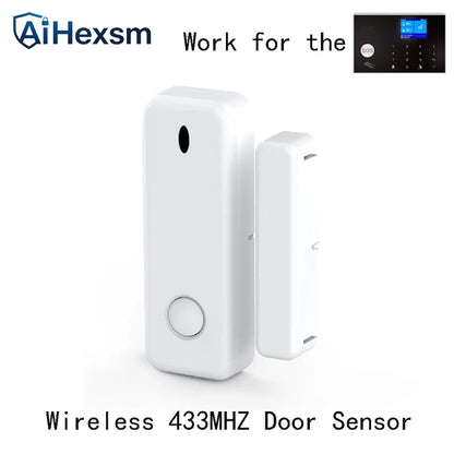 Door Sensor 433MHz Wireless Smart Alarm Security System Switch Signal Window Door Connect to GSM WIFI G30 G12 PG103 Alarm Host