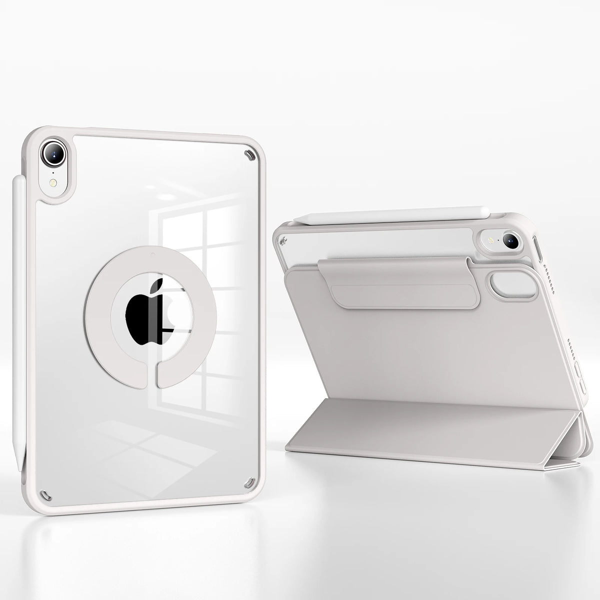RBP For iPad Pro 11 13 inch Magnetic Case,For iPad Air 11 Air4/5 10.9 Mini6 10.2 9th 8th 7th Gen Rotate 360°Detachable Back Case