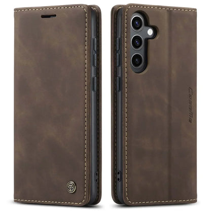 Flip Leather Case for Samsung Galaxy S25 S26 Ultra S24 Ultra S23 FE S22 S21 S20 Plus A17 A16 A36 A56 A15 A55 A35 Wallet Cover
