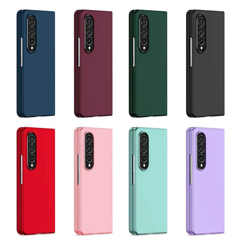 For Z Fold 5 3 2 1 Case Samsung Z Fold 4 Anti-Fingerprint Shockproof Full Protection Cover Case Black Green Purple
