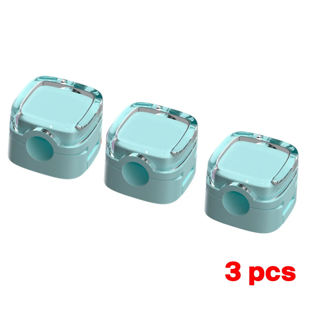 1/3/6PCS Magnetic Cable Organizer Cables Clips Adjustable Cord Holder Under Desk Cable Management Wire Keeper Organizer Holder
