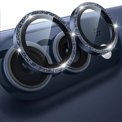 Camera Lens Protector for iPhone DUO Diamond Glitter Metal Camera Protective Film for IPhone DUO 18 Fold Lens Glass Cover﻿