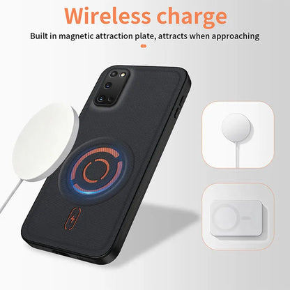 ShockProof Fabric Magnetic Case For Samsung Galaxy S20 FE Plus Ultra S20FE S20Plus S20Ultra Wireless Charging Back Cover Coque