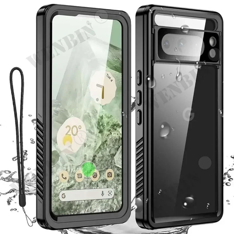 IP68 Luxury Waterproof Case Google Pixel 10 9 8 7 Pro XL 7A Snow Dust Shock Proof 360° Underwater IP68 Certified Cover
