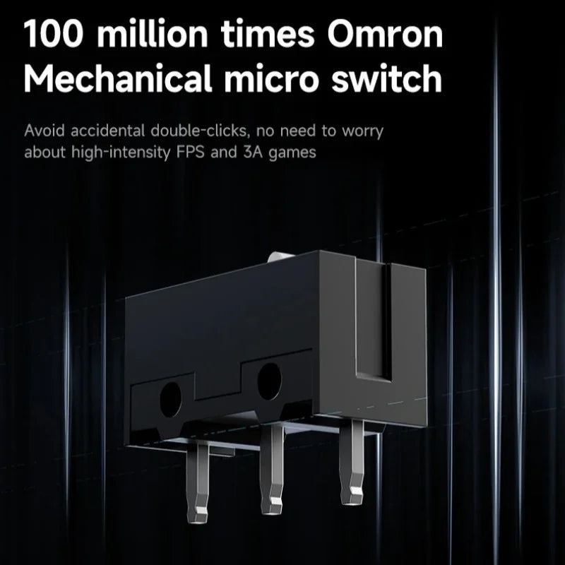 MCHOSE G3 V2 Wireless Gaming Mouse PAW 3311 Sensor Tri-mode 800mAh All-Around Grip Omron Mechanical Switches TTC Silver Wheel
