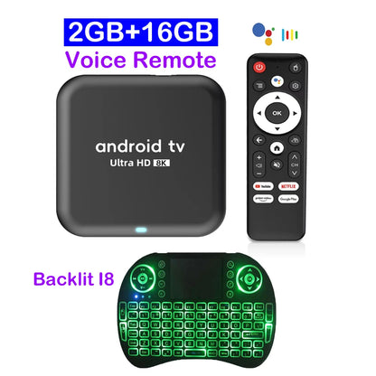 Smart TV Box 2026 Android 16 Q18 RK3518 Dual Wifi 5G Wifi6 Google Assistant 8K Video BT6.0 Netflix 8GB 128GB 256GB Media Player