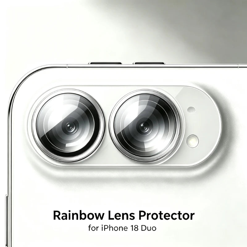 9H Hardness HD Clear Tempered Glass Camera Lens Protector Anti-Scratch Back Lens Film For iPhone 18 Duo Fold