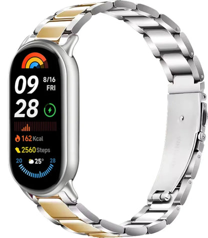 Metal Strap For Xiaomi Band 10 9 8 Belt Smartwatch Stainless Steel Mi Band 9 Bracelet Wristband Miband 11 Watchband Accessories