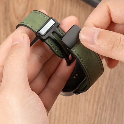 Magnetic Strap For Redmi Watch 6 5 4 Bands Silicone Leather Watchband Correa For Xiaomi Mi Band 9 Pro/8 Pro Bracelet Accessories
