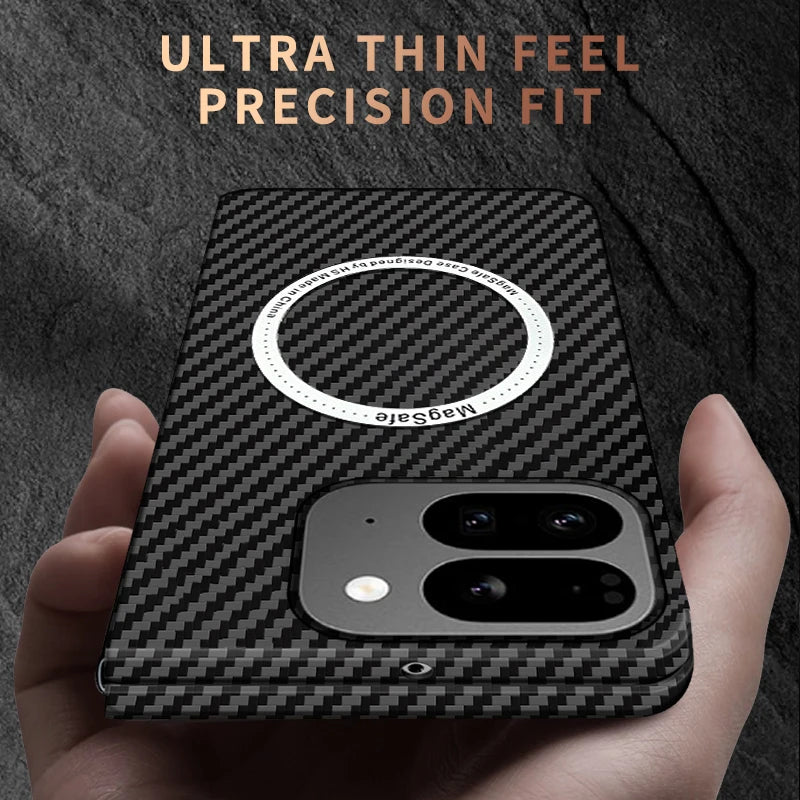 Magsafe For Google Pixel 9 Pro Fold Case Slim Plastic Magnetic Charging Hard Protective Cover