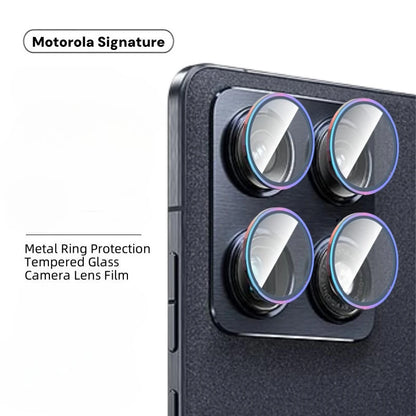 Rear Camera Protector Glass For Motorola Moto Signature Metal Ring Camera Protectors For Moto Razr Fold Lens Film Glass