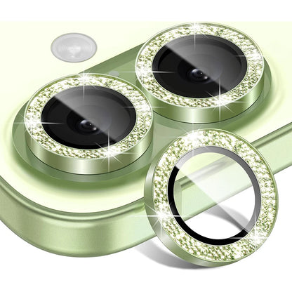 Glitter Cute Girly Camera Lens Protector Cover For iPhone 17 Air 17E 16E 16 E Pro Max 15 Plus 14 13 Mini 12 11 Phone Protection