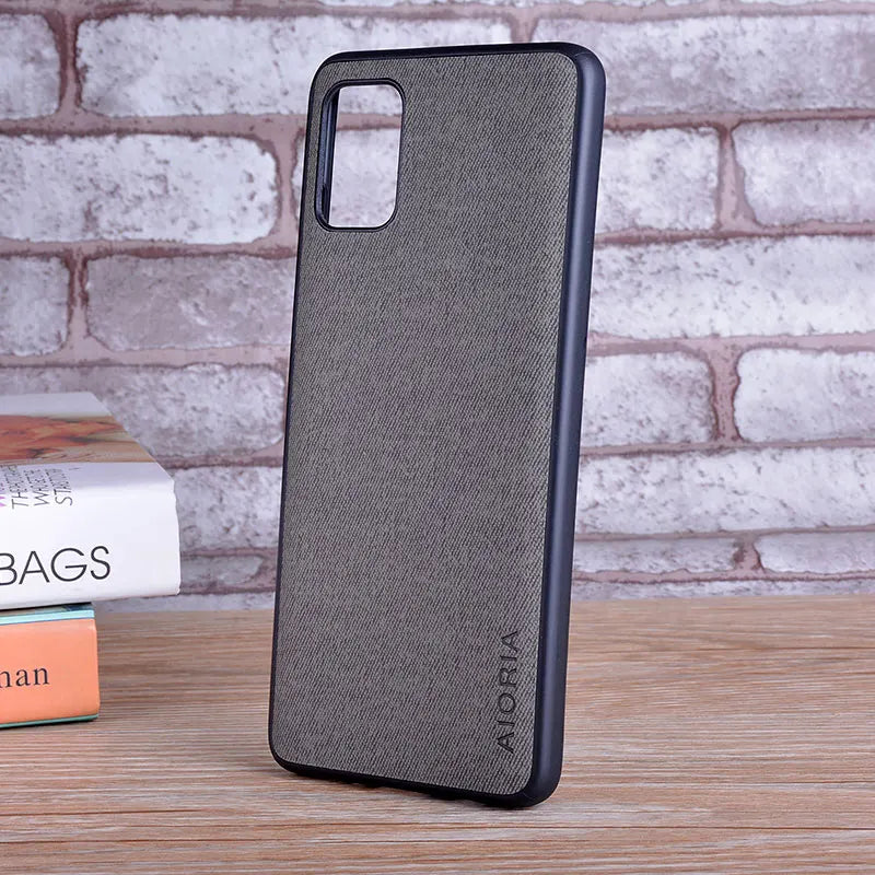 Case for Samsung Galaxy Note 10 Lite Plus coque Luxury textile Leather skin soft TPU cover for samsung note 10 lite case capa