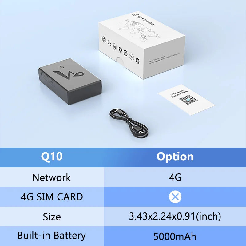 Strong Magnet 4G Car GPS Tracker Vehicle Locator Vibration Alarm Long Standby 20000/10000mAH Battery with Free APP