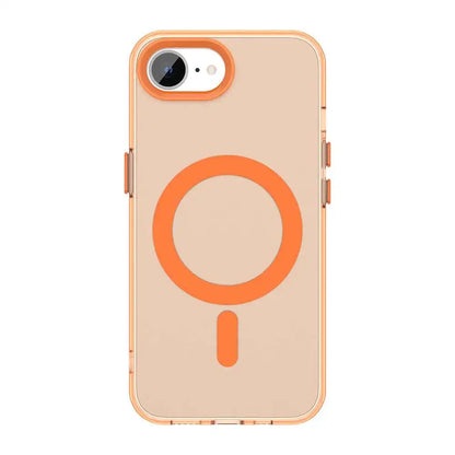 For iPhone 17e 16e Case New Fashion Frosted Transparent Candy Magnetic  Anti-drop Cover For iPhone 17E Wireless Charging Funda
