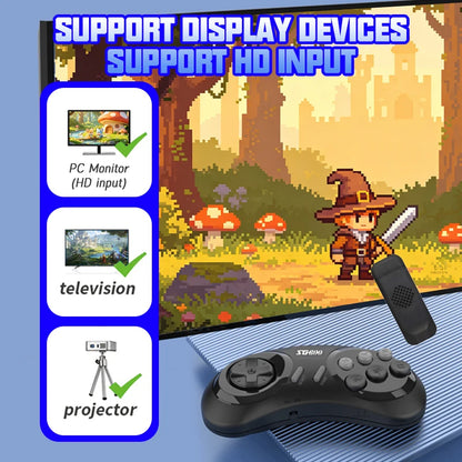 4K Retro Game Console Wireless Console 2.4G Built-in 5000 Classic Games Controller Gamepad Video Stick for Sega Mega Drive