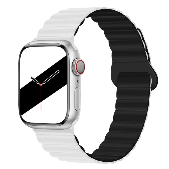Magnetic Strap For Apple Watch Band 46mm 45mm 49mm 40mm 42mm 41mm Silicone Sport Bracelet iWatch Series Ultra 10 9 6 7 8 SE 44mm