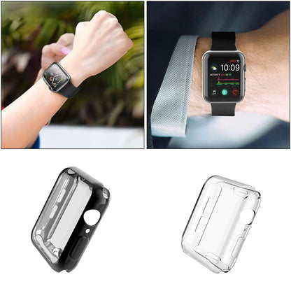 Screen Protector for Apple Watch Ultra 4 3 2 49 41 44 40 45 46 42mm TPU Bumper Cover Case for iWatch Series 11 10 12 9 8 7 SE 6