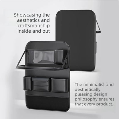 1Pcs 2026 New Car Seat Back Organizer Storage Bag Foldable Tray Tablet Holder Tissue Box for Auto Back Seat Travel Accessories