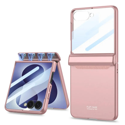 Shockproof Hinge Protective Hard  Phone Case with Front Tempered Glass Film for Samsung Galaxy Z Flip 8 7 Flip8 Flip7 5G Cover