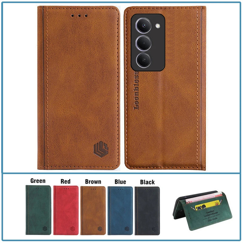 Flip Book Holster Case For Redmi 15 Phone Cover Leather Etui Redmi 15 Case Global Version Xiaomi Case Redmi 15 4G 5G Redmi15 Bag