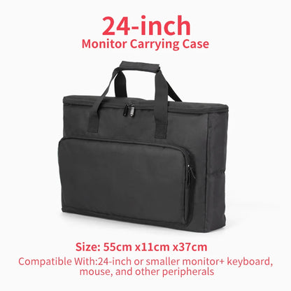 24/25/27/32 Inch Monitor Carrying Bag with Cushioning Foam Shockproof Full Protection Traveling Portable Computer Screen Case