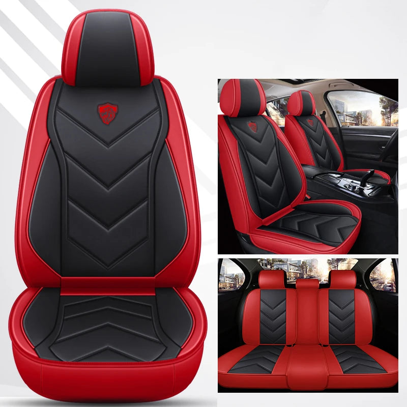 Leather Car Seat Covers For Fiat Toro Bravo Freemont 500 Argo Seat Leon Ibiza Arona BMW E39 Auto Interior Accesorios Waterproof