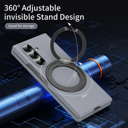 Matte Business Front Film 360° Magnetic Bracket Stand Military Armor Phone Case Samsung Galaxy Z Fold 7 6 5 4  for Magsafe Cover
