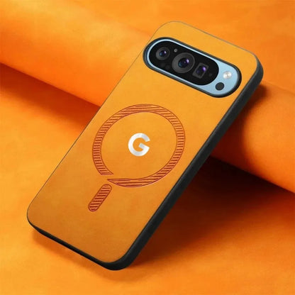 Fashion Skin-friendly PU Leather Slim Case For Google Pixel 11 10 9 Pro XL 8 7 9A 8A Magnetic Charge Full-Pack Shockproof Cover