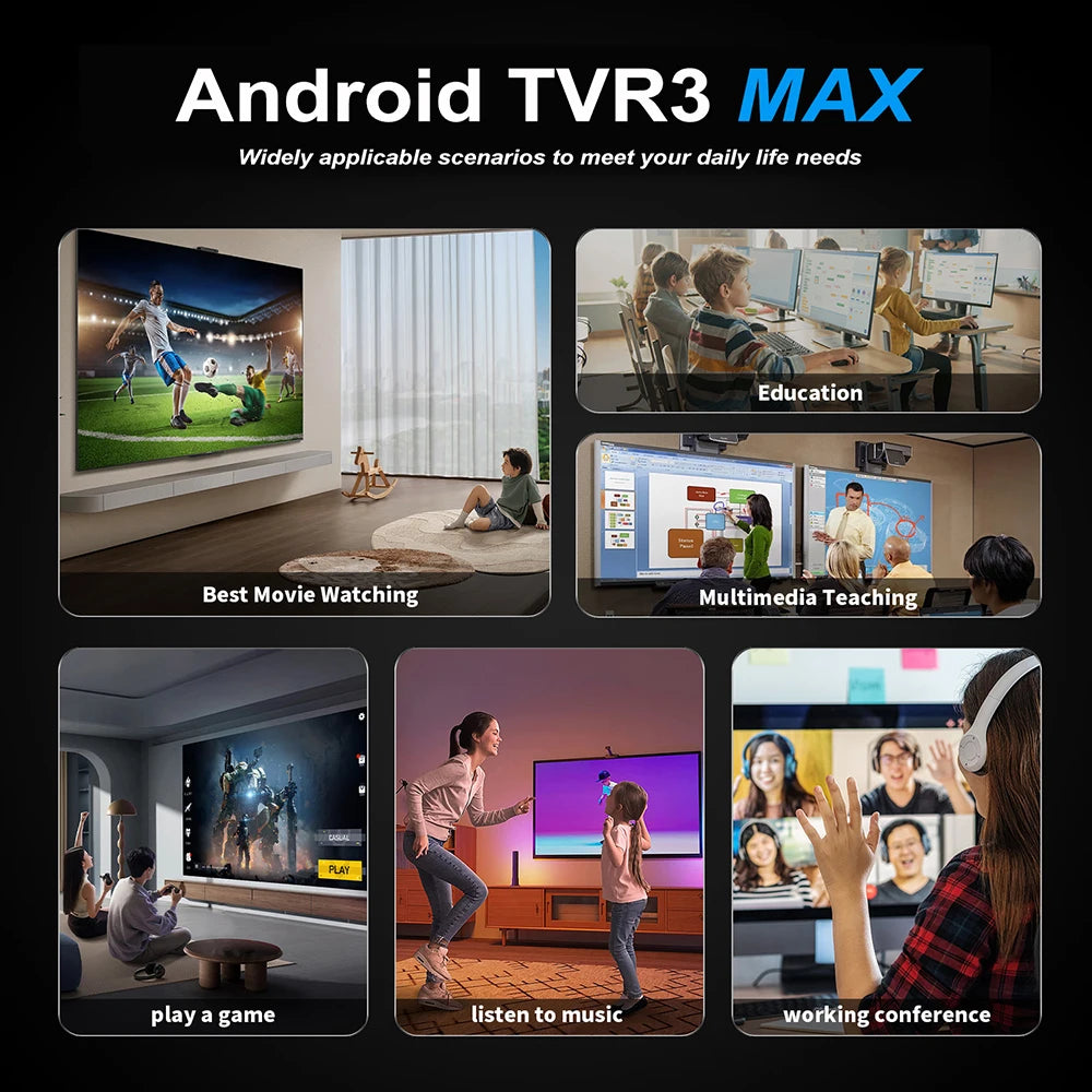 TV Stick TVR3 Max 8+128 Android 14 Smart 4K Video Decode Player Supports Netflix & YouTube Home Entertainment Android TV Box