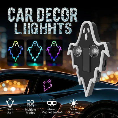 New Car Solar Nighttime Decoration Light Car Halloween Devil's Eye LED Atmosphere Light Universal Fun Lighting