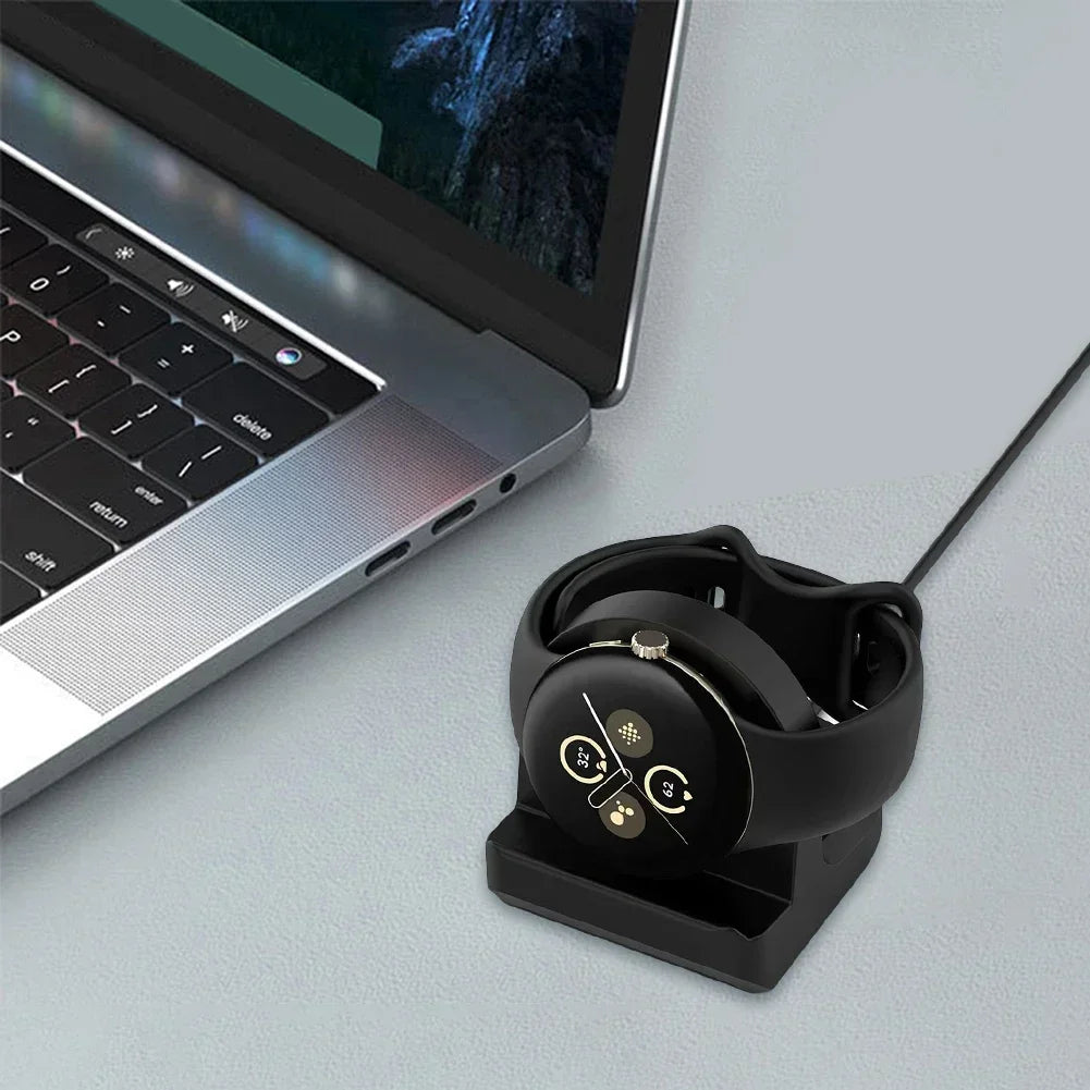 Silicone Charger Cradle Dock Stand  Bracket for Google Pixel Watch 2 3 Watch Wireless Charging Base Watch 2 Accessory