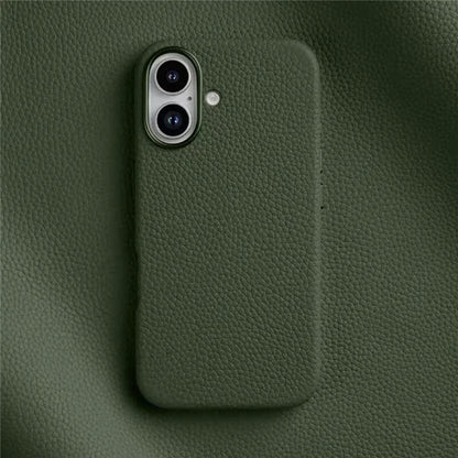 Melkco Genuine Leather Strong Magnetic Case For iPhone 16 Pro Max 16 Plus Coque Premium Cowhide Metal Camera Protection Cover