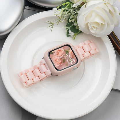 New Laser Transparent Strap for Apple Watch Band 44mm 40 41 45 38 49 46 42mm Correa Bracelet iWatch Series 12 11 10 9 8 7 6 5 4