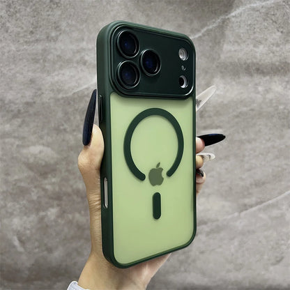 Matte Magnetic Translucent  Wireless Charge Phone Case For iPhone 17 Air 16 Plus 15 14 13 12 11 17 Pro Max for Magsafe Cover