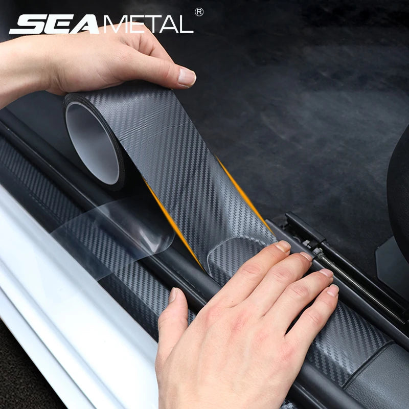 SEAMETAL Car Door Protector Stickers Anti Scratch Nano Tape Auto Trunk Sill Scuff Protector Film Door Edge Anti-collision Strips