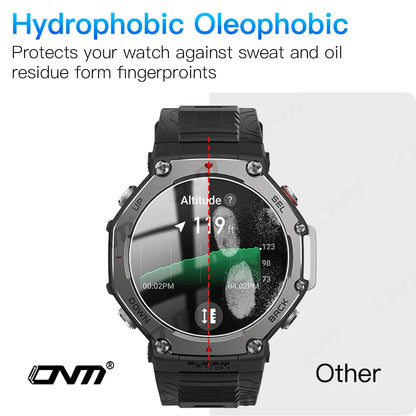 9H Hardness Tempered Glass for Amazfit T-Rex 3 Screen Protector Tempered Glass Anti-scratch Film for Amazfit TRex 3 Accessories